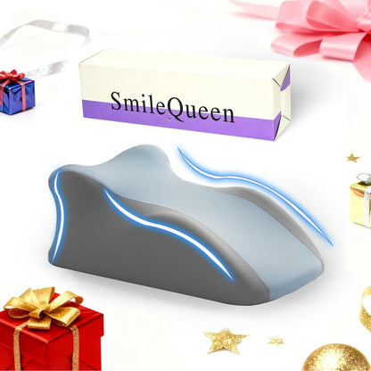 SMILEQUEEN Ergonomic Memory Foam Pillow for Neck Back and Legs Support with Removable Washable Cover Ideal for Face down Reading and Relaxation Gift ,Christmas Tiktokshopholidayhaul